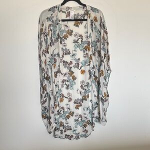 Maurices Floral Print Kimono